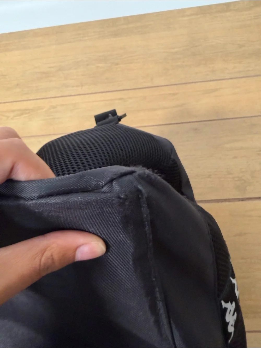 Kappa Angan Large Black Duffel Bag